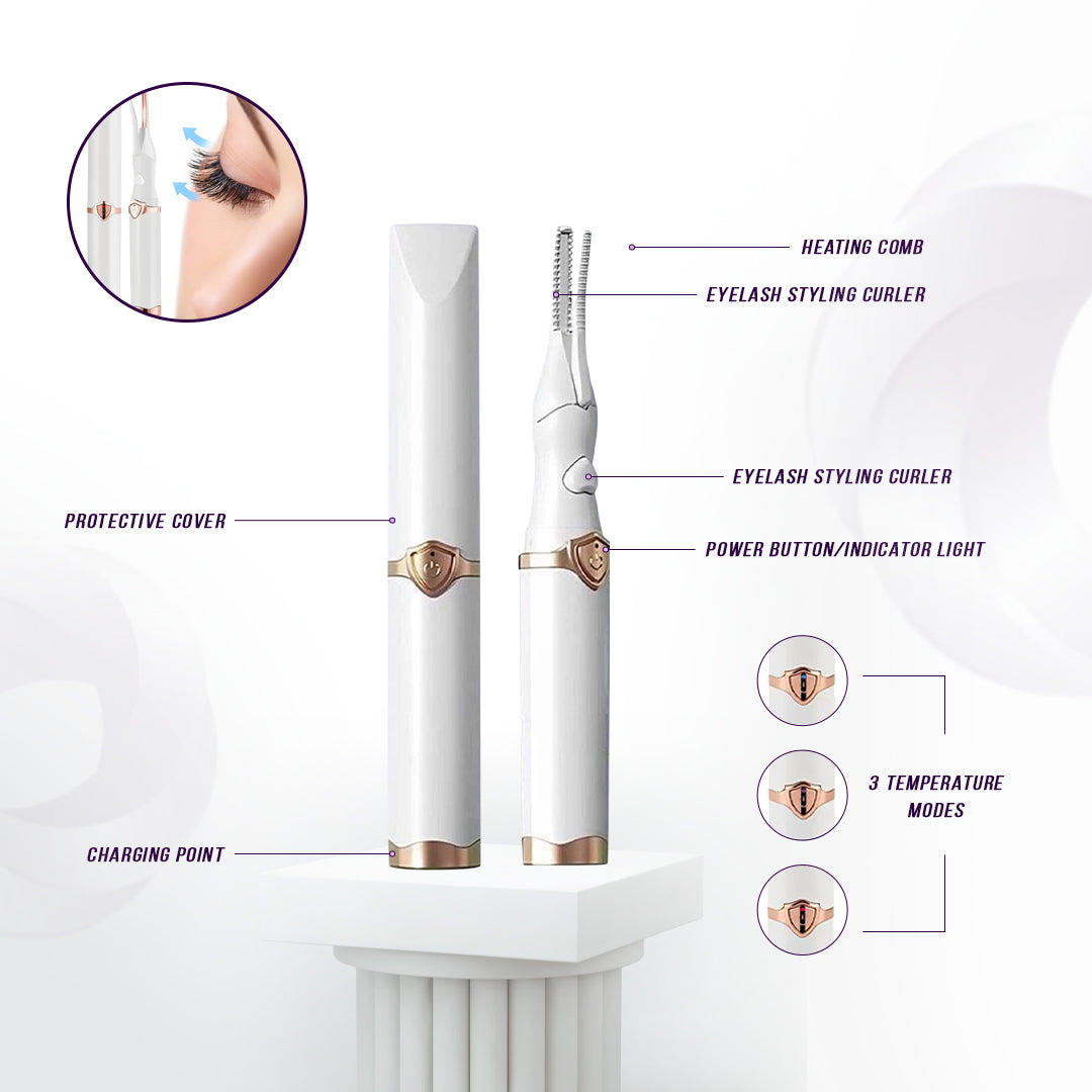 Effortless Beauty Kit | Facial Hair Remover, Brow Trimmer & Lash Curler