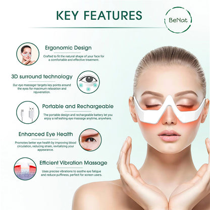 Under-Eye Red Light Therapy Skin Rejuvenation and Massager