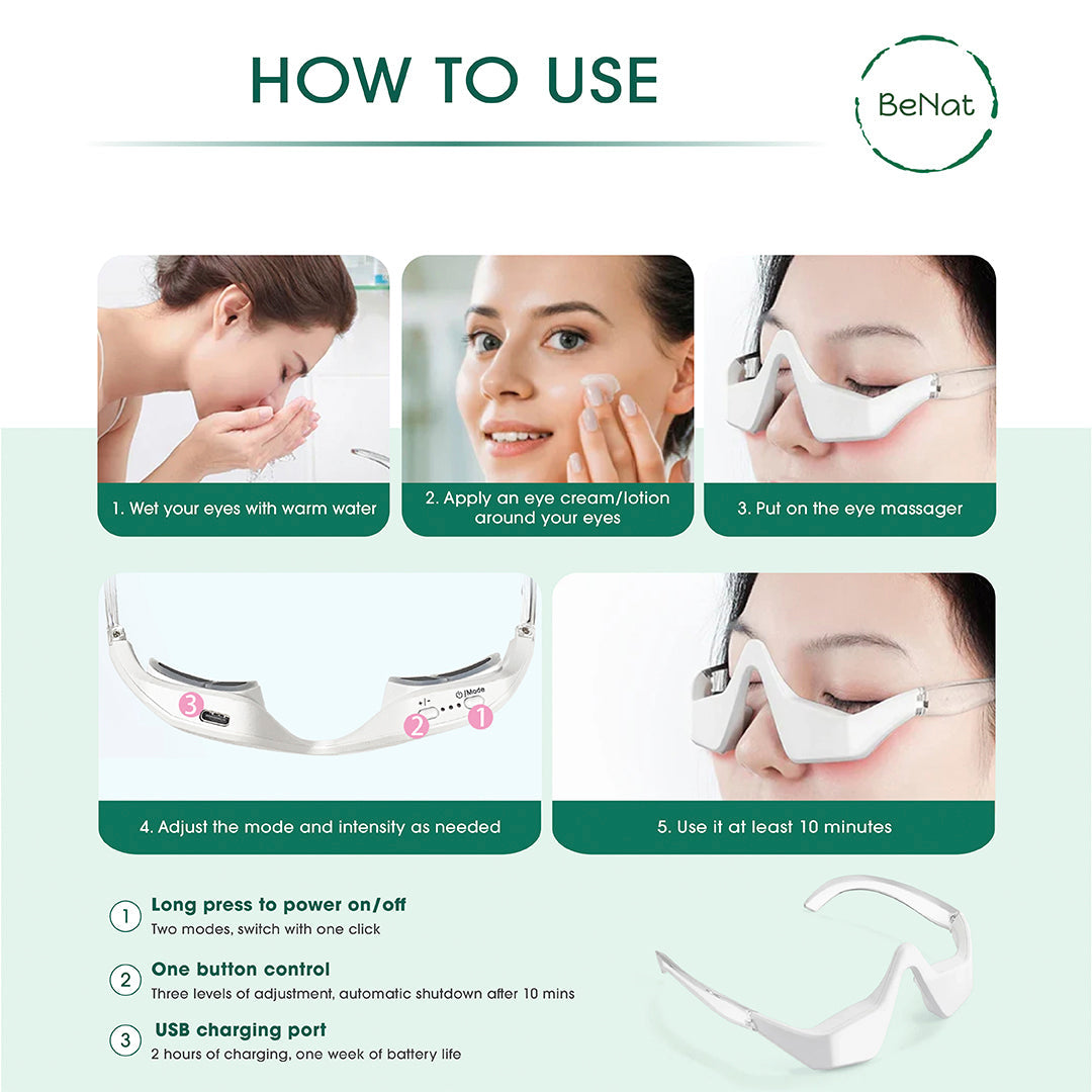 Under-Eye Red Light Therapy Skin Rejuvenation and Massager