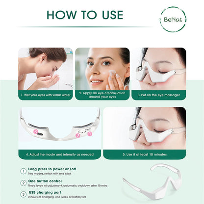 Under-Eye Red Light Therapy Skin Rejuvenation and Massager