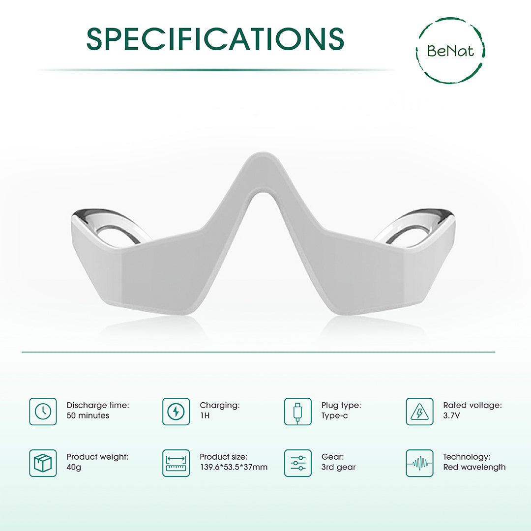 Under-Eye Red Light Therapy Skin Rejuvenation and Massager